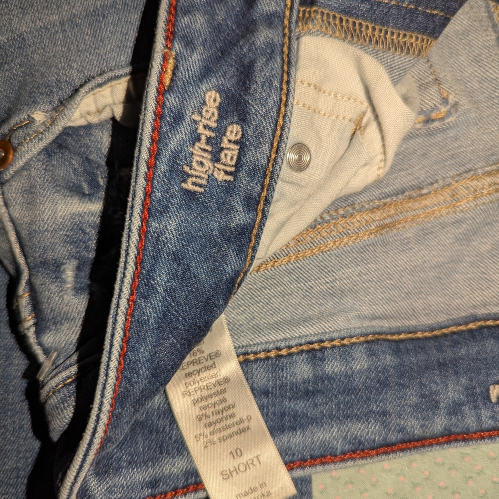 Maurices Blue High-Rise Flare Jeans